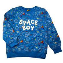 Load image into Gallery viewer, Boys Kidcity, lightweight sweater / jumper, space, EUC, size 6-7,  