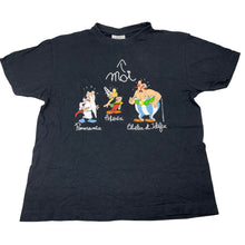 Load image into Gallery viewer, Girls PARC ASTERIX, black cotton tee / top, GUC, size 12-14,  