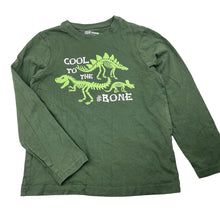 Load image into Gallery viewer, Boys FAME FOREVER, khaki cotton long sleeve top, dinosaurs, EUC, size 6-7,  