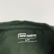 Load image into Gallery viewer, Boys FAME FOREVER, khaki cotton long sleeve top, dinosaurs, EUC, size 6-7,  