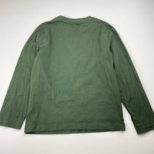Load image into Gallery viewer, Boys FAME FOREVER, khaki cotton long sleeve top, dinosaurs, EUC, size 6-7,  
