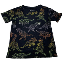 Load image into Gallery viewer, Boys Anko, black cotton tee / top, dinosaurs, EUC, size 8,  