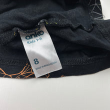 Load image into Gallery viewer, Boys Anko, black cotton tee / top, dinosaurs, EUC, size 8,  