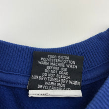 Load image into Gallery viewer, Unisex SCHOOL ZONE, blue school sweater / jumper, pilling, FUC, size 12,  