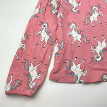 Load image into Gallery viewer, Girls H&amp;M, cotton long sleeve top, unicorns, GUC, size 9-10,  