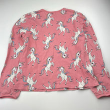Load image into Gallery viewer, Girls H&amp;M, cotton long sleeve top, unicorns, GUC, size 9-10,  