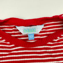 Load image into Gallery viewer, Girls Tilii, ribbed stretchy long sleeve top, EUC, size 12,  