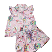Load image into Gallery viewer, Girls Peter Alexander, Disney Princess pyjamas, wash fade &amp; pilling, FUC, size 3,  