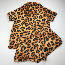 Load image into Gallery viewer, Girls Peter Alexander, leopard print lightweight cotton pyjamas, EUC, size 8,  