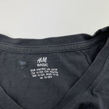 Load image into Gallery viewer, Unisex H&amp;M, grey cotton long sleeve tee / top, GUC, size 11-12,  