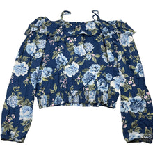 Load image into Gallery viewer, Girls Just Jeans, viscose lightweight floral long sleeve top, EUC, size 16,  