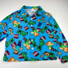 Load image into Gallery viewer, Boys Mojang, Minecraft flannel cotton winter pyjamas, EUC, size 6,  