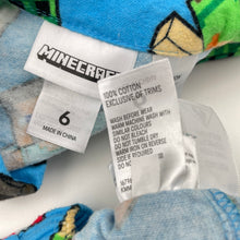 Load image into Gallery viewer, Boys Mojang, Minecraft flannel cotton winter pyjamas, EUC, size 6,  