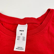 Load image into Gallery viewer, Unisex Big W, red cotton Christmas tee / top, FUC, size 8,  
