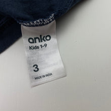 Load image into Gallery viewer, Boys Anko, navy cotton tank top, dinosaur, GUC, size 3,  
