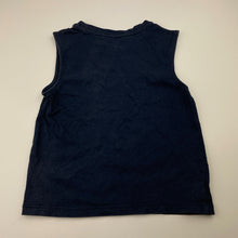 Load image into Gallery viewer, Boys Anko, navy cotton tank top, dinosaur, GUC, size 3,  