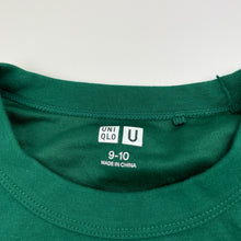 Load image into Gallery viewer, Boys Uniqlo, AIRism green tee / top, EUC, size 9-10,  
