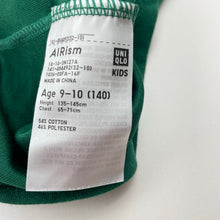 Load image into Gallery viewer, Boys Uniqlo, AIRism green tee / top, EUC, size 9-10,  