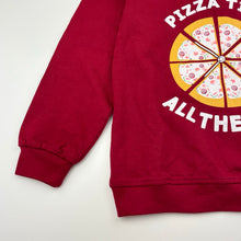 Load image into Gallery viewer, Unisex Kidcity, lightweight sweater / jumper, pizza, EUC, size 5-6,  