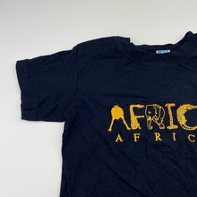 Load image into Gallery viewer, Boys navy, embroidered cotton tee / top, EUC, size 6,  