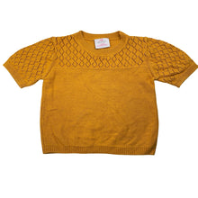 Load image into Gallery viewer, Girls Mango, knitted cotton short sleeve top, GUC, size 4,  