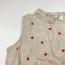 Load image into Gallery viewer, Girls Ola Mi Mi, embroidered linen blend sleeveless top, EUC, size 8,  