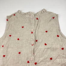 Load image into Gallery viewer, Girls Ola Mi Mi, embroidered linen blend sleeveless top, EUC, size 8,  