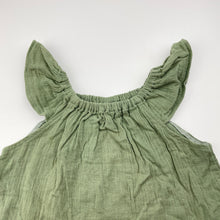 Load image into Gallery viewer, Girls green, crinkle cotton summer top, GUC, size 2,  