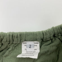 Load image into Gallery viewer, Girls green, crinkle cotton summer top, GUC, size 2,  