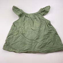 Load image into Gallery viewer, Girls green, crinkle cotton summer top, GUC, size 2,  