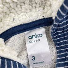 Load image into Gallery viewer, Unisex Anko, fleece lined zip hoodie sweater, GUC, size 3,  