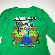 Load image into Gallery viewer, Boys Mojang, Minecraft cotton long sleeve tee / top, EUC, size 9,  