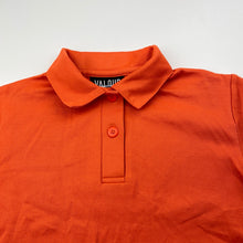Load image into Gallery viewer, Boys VALOUR, orange sports polo shirt top, EUC, size 10,  