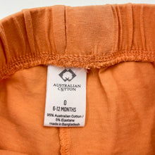 Load image into Gallery viewer, Unisex Favourites, Aust cotton shorts, elasticated, GUC, size 0,  