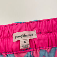 Load image into Gallery viewer, Girls Pumpkin Patch, lightweight board shorts, elasticated, FUC, size 6,  