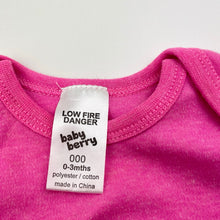 Load image into Gallery viewer, Girls Baby Berry, soft feel bodysuit / romper, GUC, size 000,  