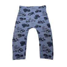 Load image into Gallery viewer, Boys Matalan, stretchy leggings / bottoms, diggers, FUC, size 0,  