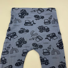 Load image into Gallery viewer, Boys Matalan, stretchy leggings / bottoms, diggers, FUC, size 0,  