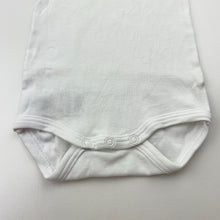 Load image into Gallery viewer, Unisex Petit Bateau, white cotton bodysuit / romper, GUC, size 0000,  