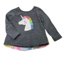 Load image into Gallery viewer, Girls Target, soft feel long sleeve top, unicorn, GUC, size 2,  