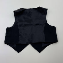 Load image into Gallery viewer, Boys Target, black suit / formal waistcoat / vest, EUC, size 1,  