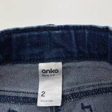 Load image into Gallery viewer, Girls Anko, embroidered stretch denim skirt, adjustable, GUC, size 2,  
