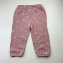 Load image into Gallery viewer, Girls Baby Berry, embroidered fleece lined track pants, elasticated, Inside leg: 28cm, FUC, size 2,  