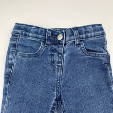 Load image into Gallery viewer, Girls Anko, blue stretch denim jeans, adjustable, Inside leg: 28.5cm, EUC, size 2,  