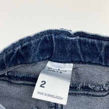 Load image into Gallery viewer, Girls Anko, blue stretch denim jeans, adjustable, Inside leg: 28.5cm, EUC, size 2,  