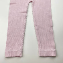 Load image into Gallery viewer, Girls Anko, pink ribbed stretchy leggings, GUC, size 2,  