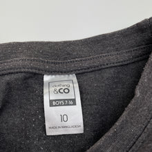 Load image into Gallery viewer, Boys Clothing &amp; Co, grey marle tee / top, GUC, size 10,  