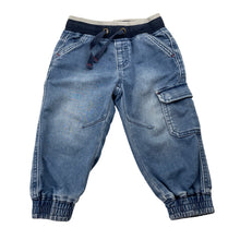 Load image into Gallery viewer, Boys Jack &amp; Milly, soft feel knit denim pants, elasticated, FUC, size 1,  