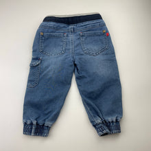 Load image into Gallery viewer, Boys Jack &amp; Milly, soft feel knit denim pants, elasticated, FUC, size 1,  