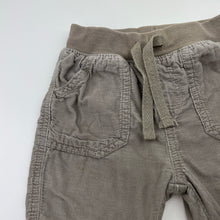 Load image into Gallery viewer, Boys Tiny Little Wonders, lined cotton corduroy pants, elasticated, small marks, FUC, size 0,  